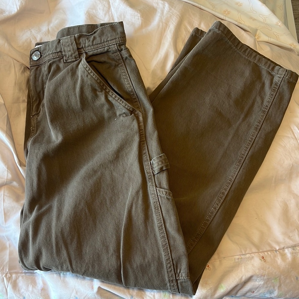 brown garage cargo pants